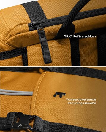 Рюкзак tomtoc для ноутбука 13-15,6'' 22 л, жовтий, міський, для жінок і чоловіків, класичний, для школи, університету, повсякденний