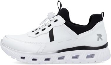 Жіночі сліпони Rieker M6062 білі комбіновані, розмір 39 EU