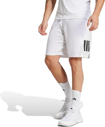Чоловічі тенісні шорти Adidas Club 3-Streifen білі, розмір L