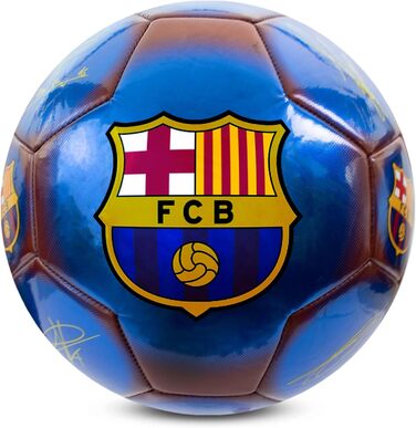 М'яч футбольний Hy-Pro FC Barcelona, класичний, металік, розмір 5, для тренувань та матчів