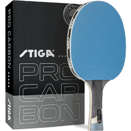Настільний тенісний ракетка STIGA Pro Carbon з карбоновою технологією для турнірів, червона та синя