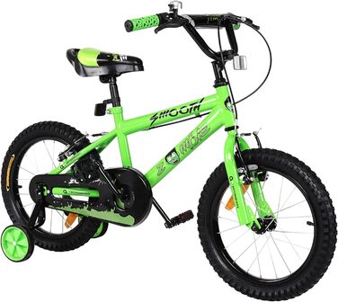 Дитяче велосипед Actionbikes Zombie 12/16/20 дюймів з V-Brake гальмами | Для дітей 2-9 років | З брудозахисниками | Для дівчаток та хлопчиків