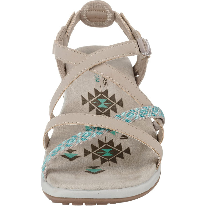 Сандалі жіночі Skechers Reggae Slim-Vacay 39 EU бежеві Duraleather - легкі та зручні босоніжки