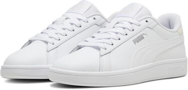 Кросівки PUMA Smash 3.0 L унісекс (білий/рожевий/сріблястий), розмір 45 EU