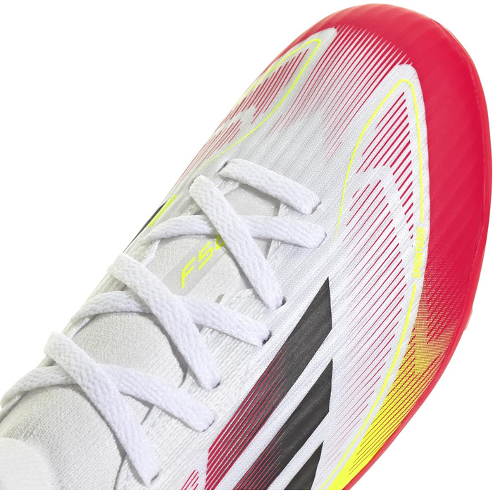 Дитячі футбольні бутси adidas F50 League Mid FG/MG - Білі, Чорні, Жовті (28 EU)