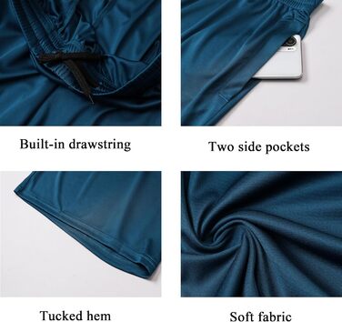 5 пар чоловічих спортивних шортів ZENGVEE з кишенями, швидковисихаючі, дихаючі, для бігу, тренувань, активного відпочинку (Outdoor), спортзалу. Кольори: чорний, сірий, темно-синій, зелений. Розмір M