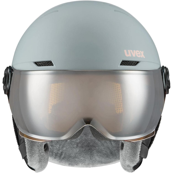 Дитячий велосипедний шолом uvex Rocket jr Visor Single rhino, рожевий матовий, 54-58 см