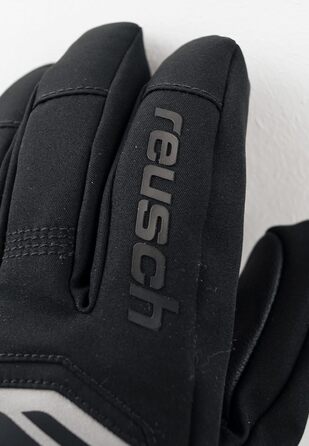 Чоловічі лижні рукавички Reusch Primus R-Tex XT, водонепроникна мембрана, теплі зимові рукавички Softshell, сірі/чорні, розмір 11