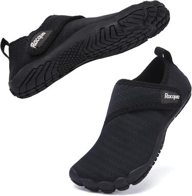 Racqua дитячі шкарпетки-тапочки для плавання та басейну, чорні, розмір 28-37