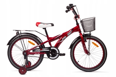 Дитячий велосипед Mexller BMX 20 дюймів, синій, з додатковими колесами