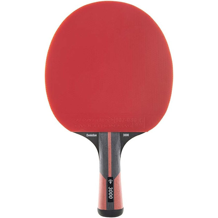 Настільна ракетка Dunlop Evolution 3000, ITTF, для досвідчених гравців, чорна, універсальний розмір