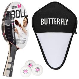 Ракетка для настільного тенісу Butterfly Timo Boll Black 85030: Професійна ракетка для змагань з сертифікованою гумою Wakaba