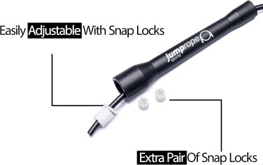 Скакалка для змагань SPEED CHAMPION (діаметр 5 мм, довжина 3.0 м, регульована) чорно-чорна