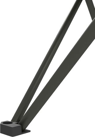 Складний кемпінговий стіл Outsunny: легкий металевий стіл для пікніка, туризму, грилю, риболовлі з сумкою-переноскою, чорний