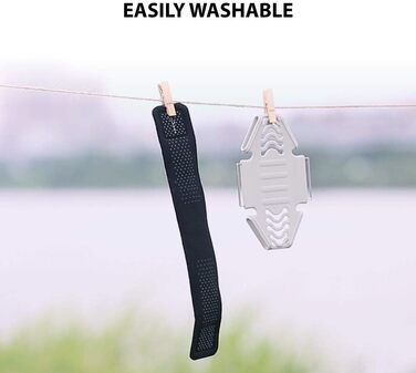 Спортивний браслет на руку BONE для iPhone та Samsung, універсальний, чорний, L (25-40 см)