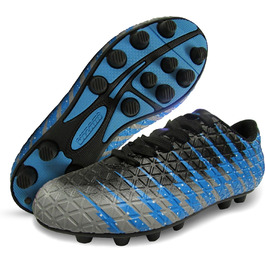 Дитячі футбольні бутси Vizari FG | Бутси для футболу для хлопчиків та дівчаток | Outdoor Soccer Cleats | Біло-чорно-срібні (38 EU)