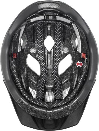 Велошолом Uvex Active CC універсальний, зелено-чорний, 52-57 см, індивідуальне регулювання, сумісний з LED