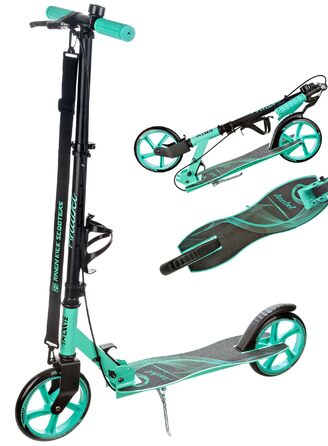 Скутер RAVEN Roller Tretroller Kickscooter для дітей та дорослих | Складний | Регульована висота | Ремінь для перенесення | Дзвінок | Тримач для пляшки