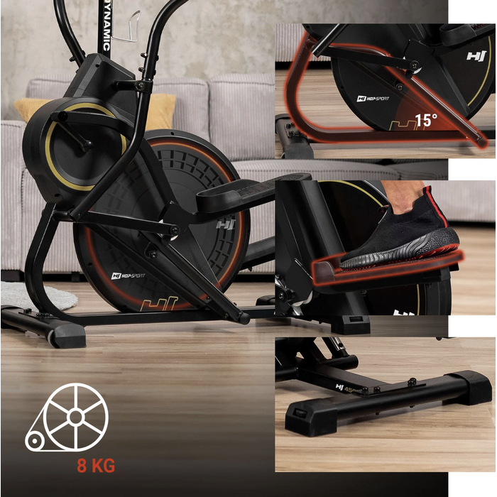 Орбітрек магнітний Hop-Sport HS-450B Dynamic чорно-золотистий