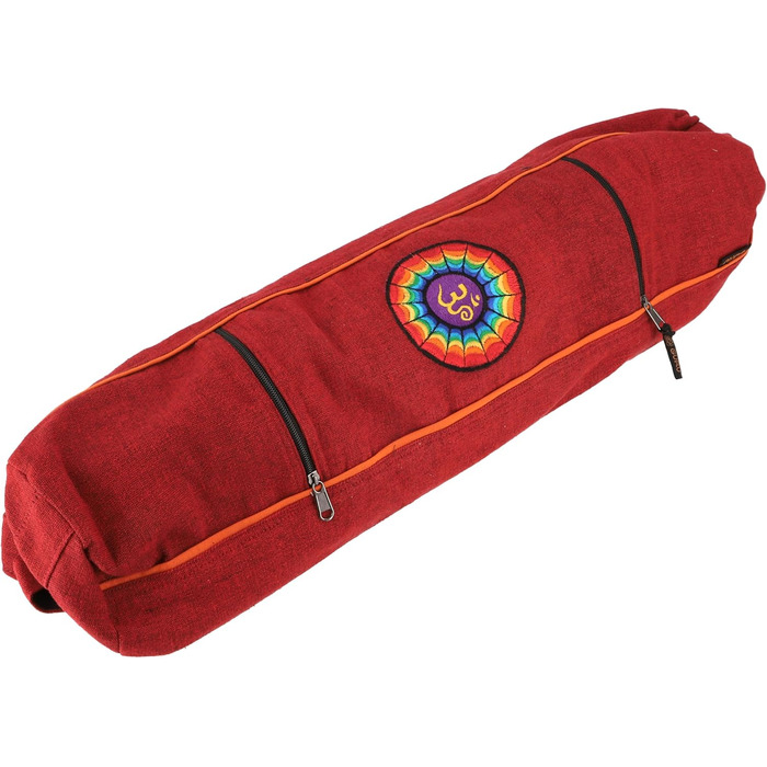 Сумка для йога-мату GURU SHOP Om, червона, бавовна, 65x15x15 см, унісекс