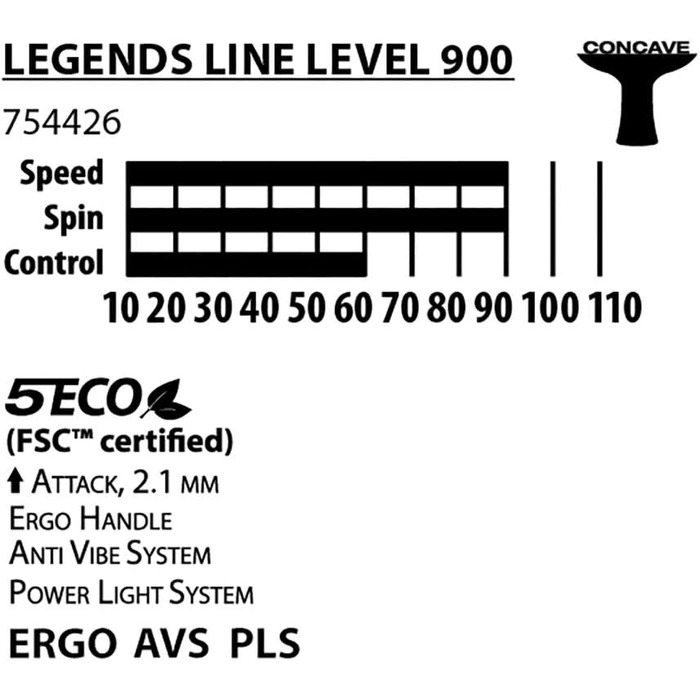 Настільна ракетка DONIC SCHILDKRÖT Legends 900 FSC для тенісу