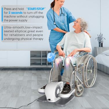 Електричний еліптичний тренажер Mini Crosstrainer для дому з екраном та пультом керування