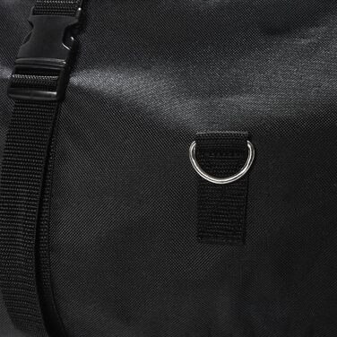Чохол для лиж Black Crevice на коліщатках для 2 пар лиж і палиць, чорний/сріблястий, поліестер, двостороння блискавка, з ручками для перенесення, для чоловіків і жінок