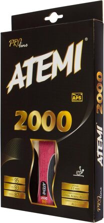 Настільна ракетка Atemi Pro Line 2000 для тенісу – найкраща якість, контроль і потужність, ITTF, для початківців і досвідчених