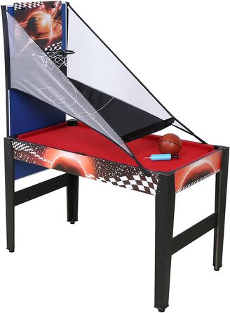 Стіл для ігор HLC 14-в-1: більярд, баскетбол, теніс, хокей, дартс, боулінг, лабиринт, кільця, шахи, хрестики-нулики, Мікадо, нарди