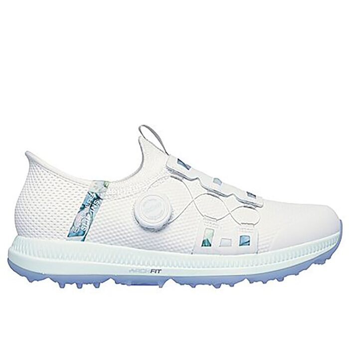 Жіноче golf взуття Skechers Go Golf Elite 5 Arch Fit, водонепроникні сліпони (39.5 EU, білий, багатокольоровий)