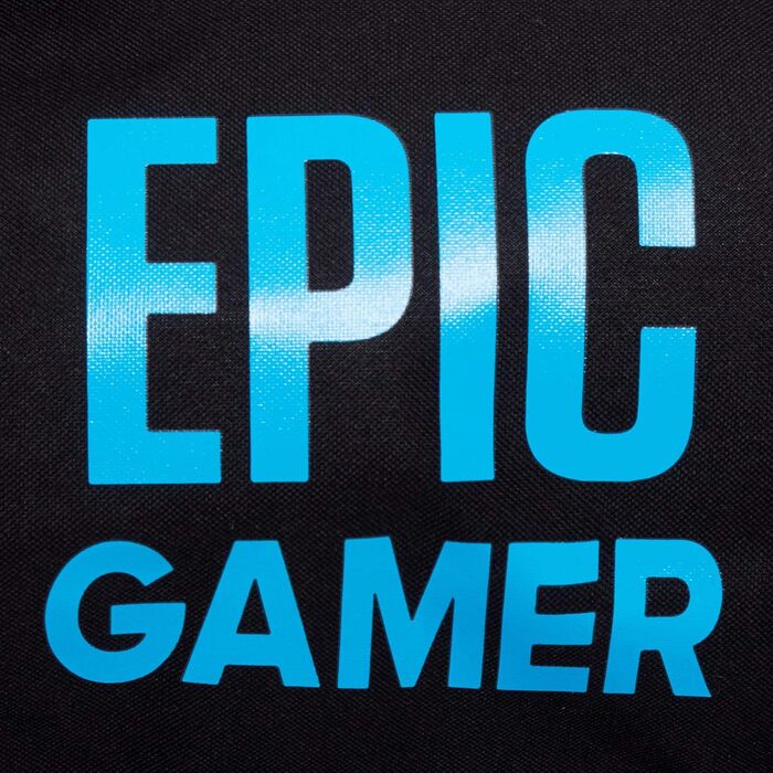 Спортивна сумка Epic Gamer для дорослих і дітей, чорна, з плечовим ременем, відділенням для взуття та водонепроникним відділом, універсальний розмір, Barrel Bag