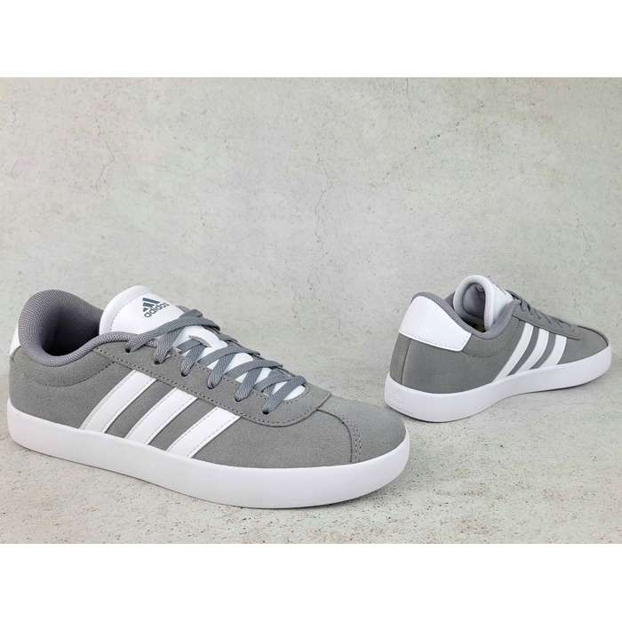 Кросівки Adidas VL Court 3.0 ID6314 шкіряні, сірі