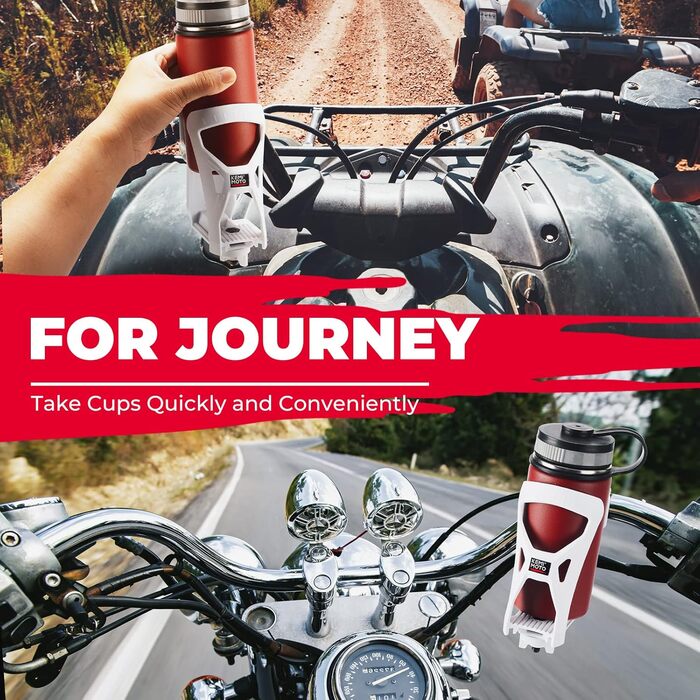 Тримач для пляшки KEMIMOTO: універсальний, для велосипеда, ролера, мотоцикла, дитячої коляски, MTB (800 мл)