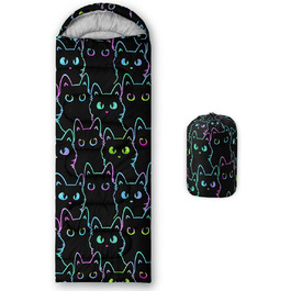 Спальний мішок HOSIMA з м'ячем для холодного клімату, для дорослих, хлопчиків та дівчаток, водонепроникний, теплий, для кемпінгу, піших прогулянок, відпочинку на природі, подорожей, полювання, компресійний мішок Multi 8