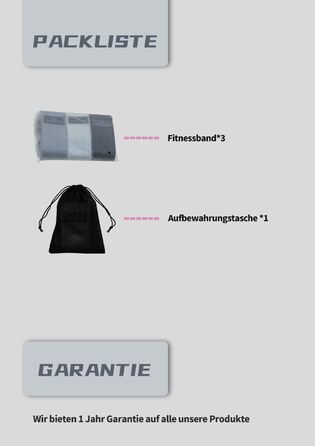 Стрічки для фітнесу з тканини, тренувальні стрічки для пілатесу, набір 3 шт. Стійкі до ковзання, спортивні стрічки для фітнесу, силові тренування, стрічки опору, сірі, темно-сірі, чорні