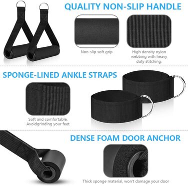 Набір еластичних стрічок Flintronic для фітнесу, силових тренувань та йоги (150 LBS, 12 шт.)