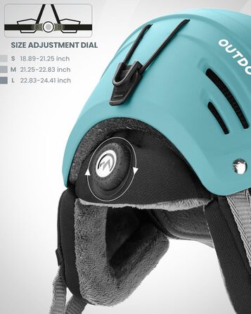 Універсальний лижний шолом OutdoorMaster Kelvin II з вентиляцією для чоловіків, жінок і підлітків, для катання на лижах та сноуборді