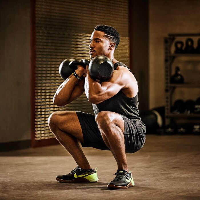 Kettlebell Kings гиря з порошковим покриттям для жінок і чоловіків, довговічна сталева гиря