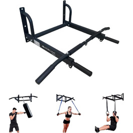 Турнік настінний Mobiclinic Fitness з кріпленням, до 150 кг, для боксерської груші, каллістеніки, домашній спортзал, нековзні ручки, універсальний
