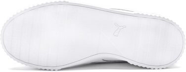 Кросівки жіночі Puma Carina Leather 39 EU білі з сріблом - оригінальні шкіряні кеди Puma