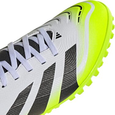 Футбольні бутси adidas Predator Club Turf для унісекс (46 2/3 EU, білий/чорний/лимонний)