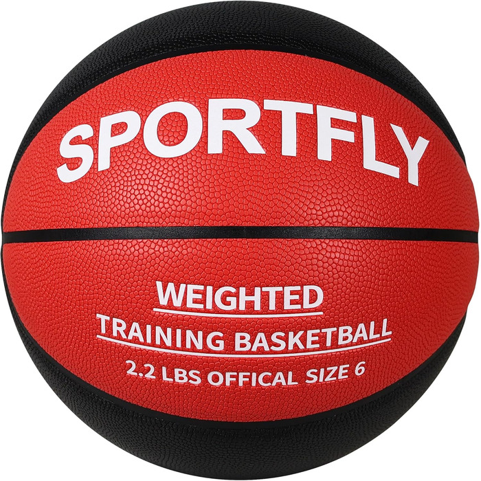 Баскетбольний м’яч Sportfly важкий 1 кг, розмір 6, для тренувань у приміщенні та на вулиці, для розвитку дриблінгу та пасу