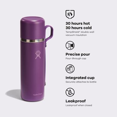 Термос-кухоль Hydro Flask з ізольованої нержавіючої сталі для кави та чаю, 800 мл, колір Beachplum (фіолетовий)