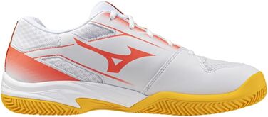 Тенісні кросівки Mizuno Break Shot 5 Junior CC для дітей та підлітків, білий, корал, цитрусовий