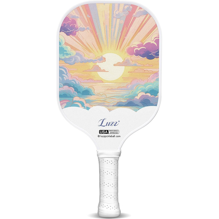 Пікбол ракетка LUZZ T700 з карбону, з шароподібною поверхнею та сотовим ядром - для початківців, з підвищеною обертальною силою та контролем