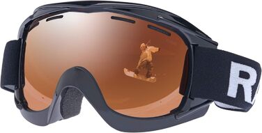 Гірськолижна маска Alpland Ravs SNOW SKI ALPIN, срібне дзеркальне скло, для сноуборду та лиж, сумісна з шоломом, у комплекті мішечок