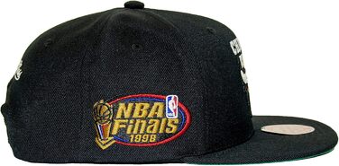Кепка Mitchell & Ness NBA Top Spot Snapback Chicago Bulls, чорний колір, універсальний розмір