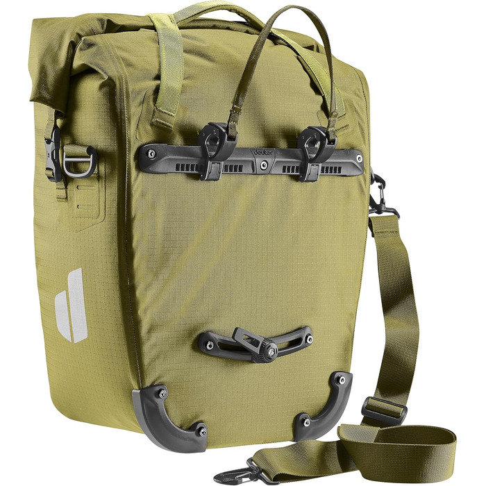 Велосипедна водонепроникна сумка Deuter Weybridge 25+5 л, Cactus, на задній багажник
