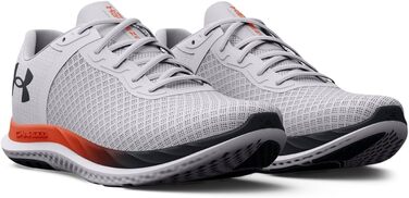 Чоловічі бігові кросівки Under Armour Charged Breeze (45 EU, білий, помаранчевий, чорний)