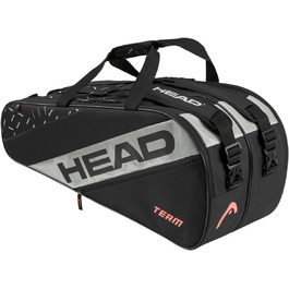 Тенісна сумка HEAD Team Racquet Bag L, чорна/керамічна